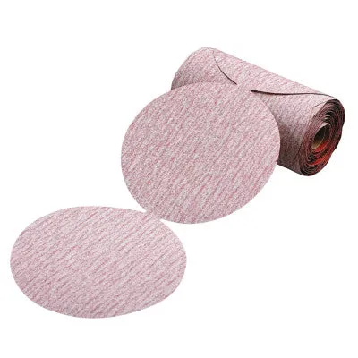 Carborundum Premier Red Aluminum Oxide Dri-Lube Paper Discs, 5 in Dia., P500 Grit, 05539563781