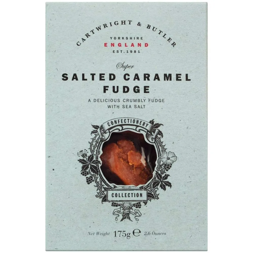 Cartwright & Butler 175g Sea Salted Fudge Carton