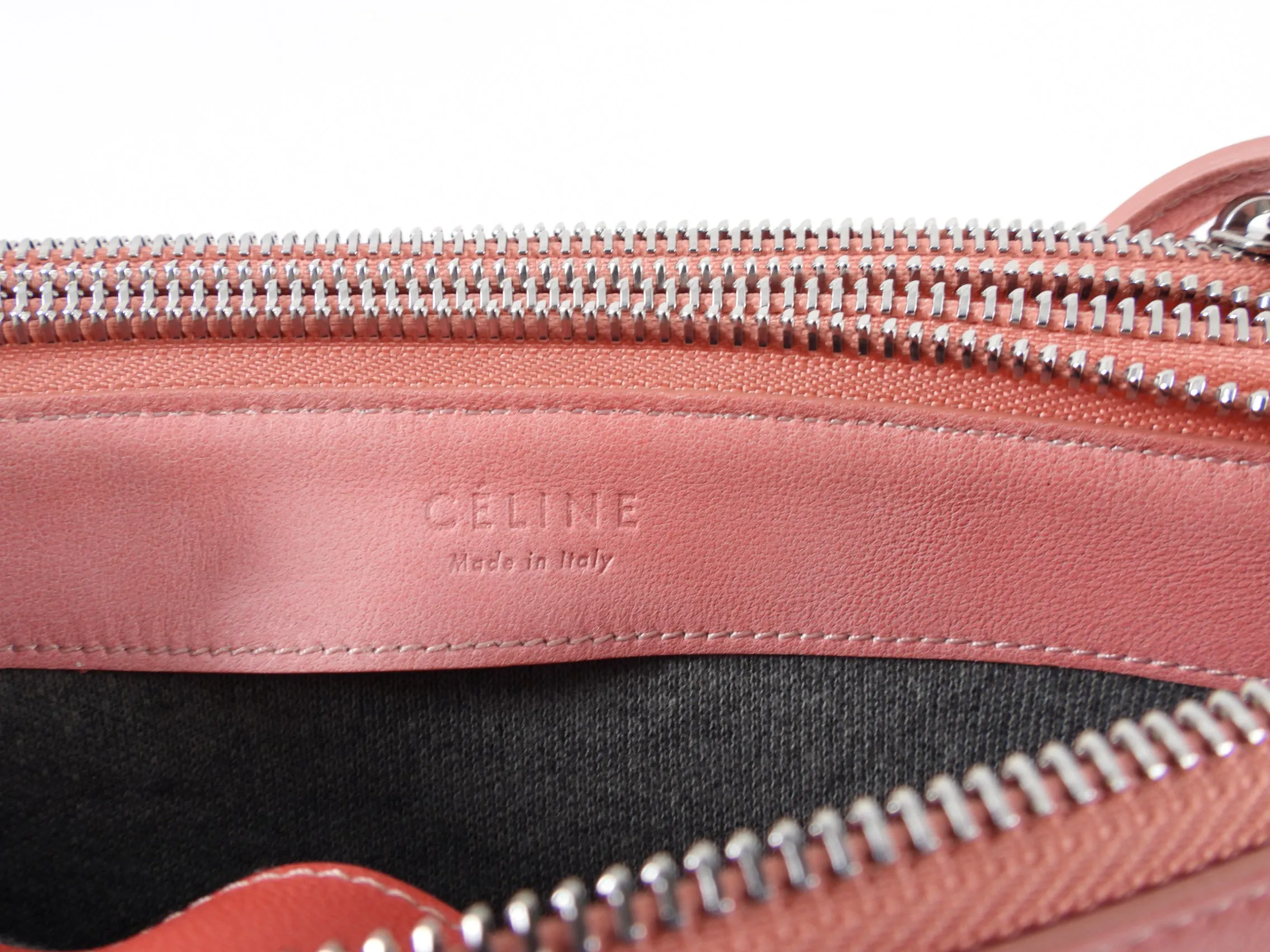 Celine Light Pink Leather Trio Crossbody Bag