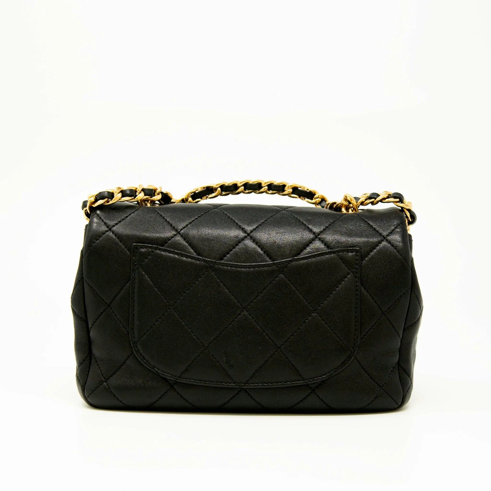 Chanel Black Top Handle Flap