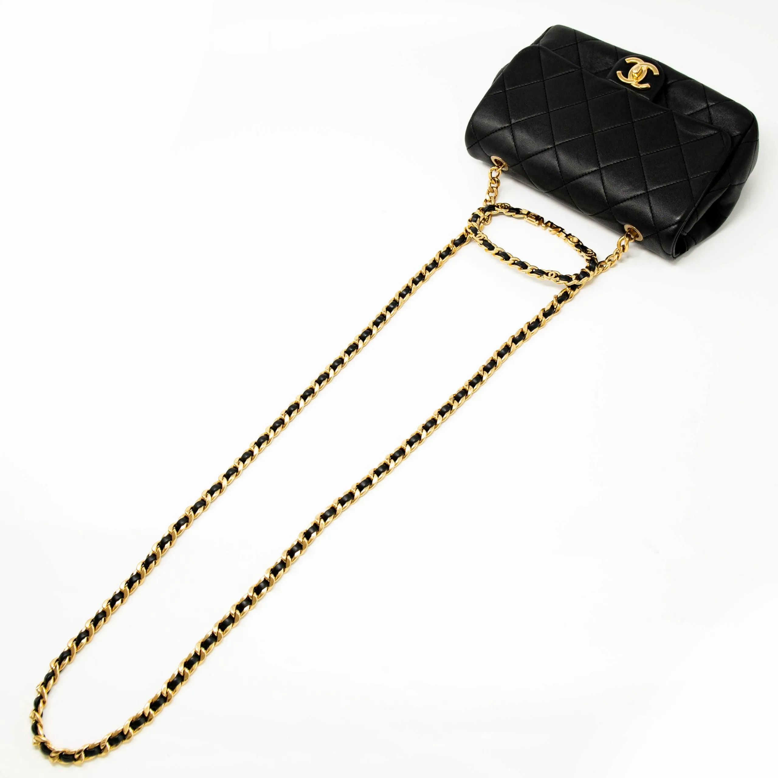 Chanel Black Top Handle Flap