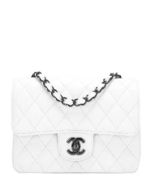 Chanel Mini Classic Rectangle Flap Bag White