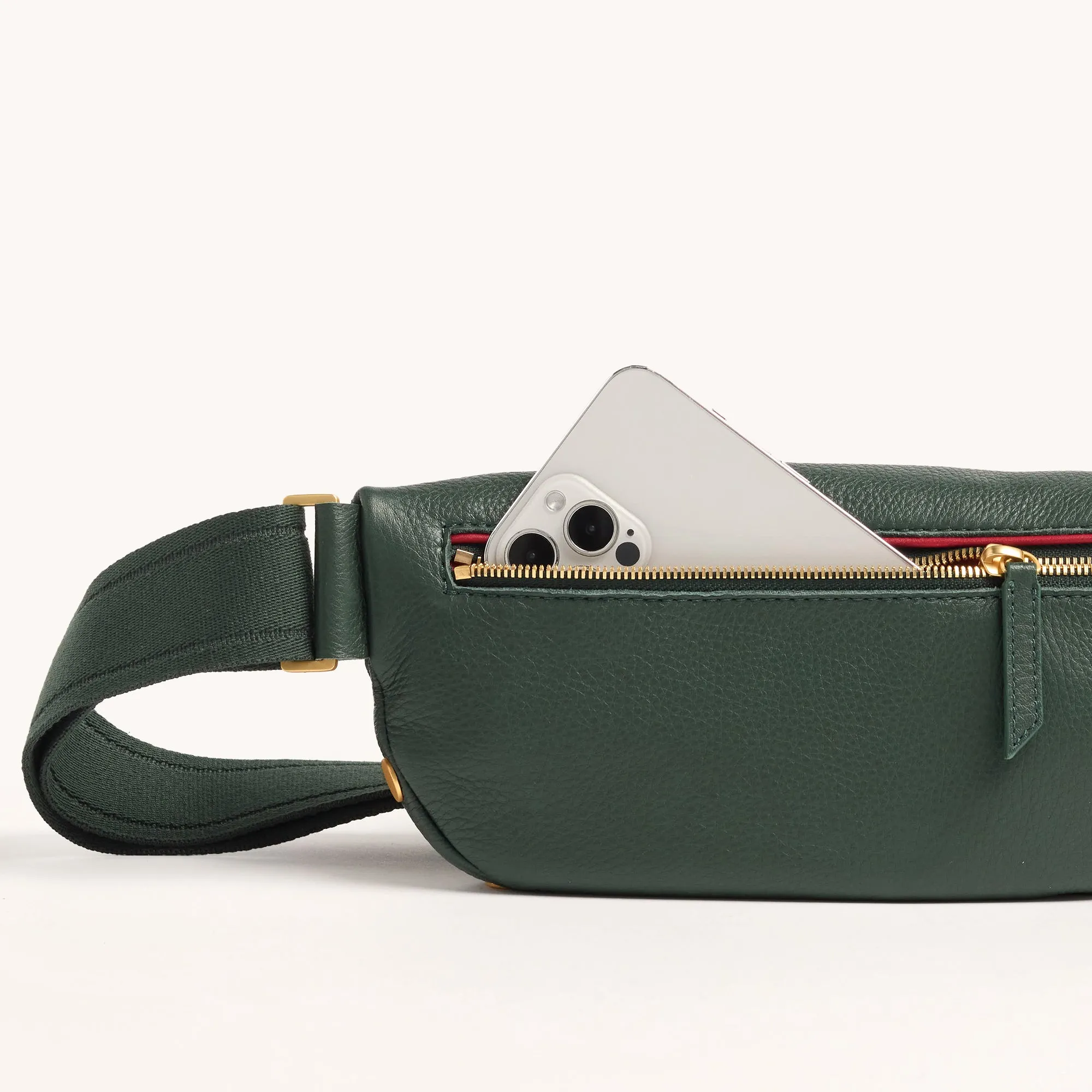 Charles Crossbody | Green Room Pebble/Brushed Gold | Med