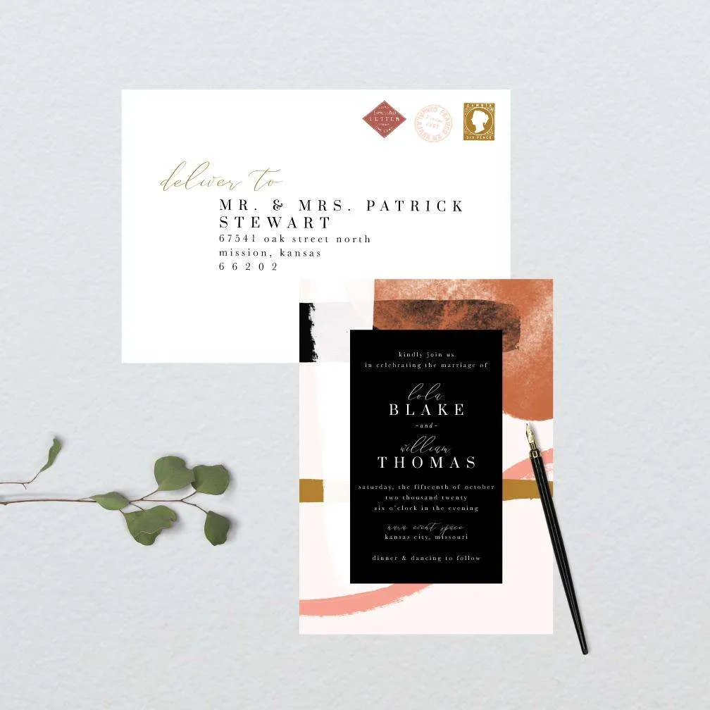 Chic Abstract Wedding Suite