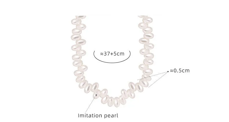 Chic Collarbone Pearl Necklace