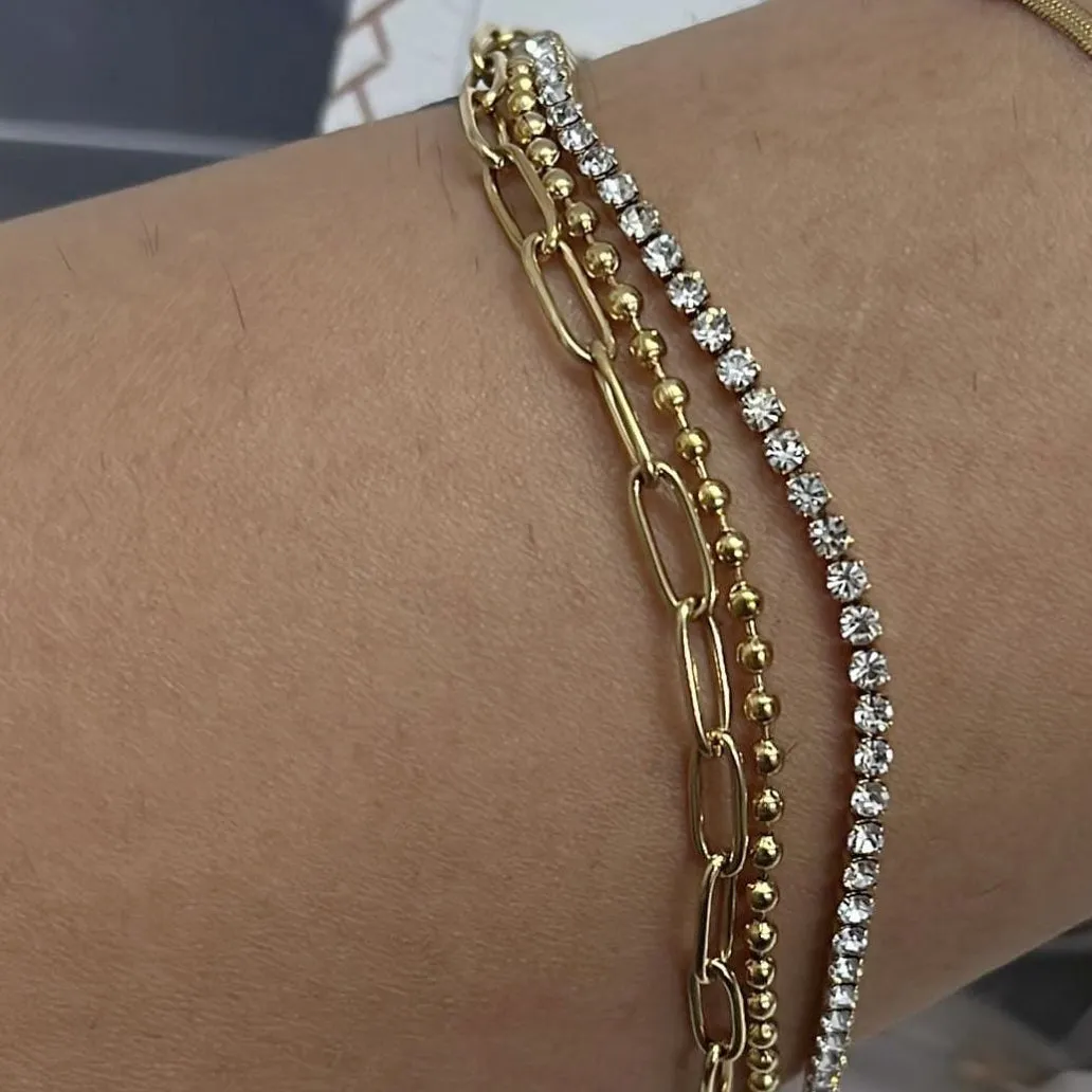 Chic Layered Diamond Bracelet