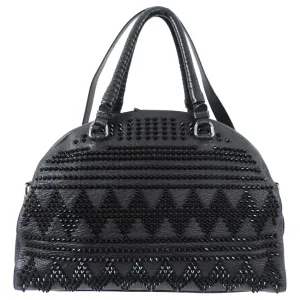 Christian Louboutin Black Panettone Large Studded Dome Bag