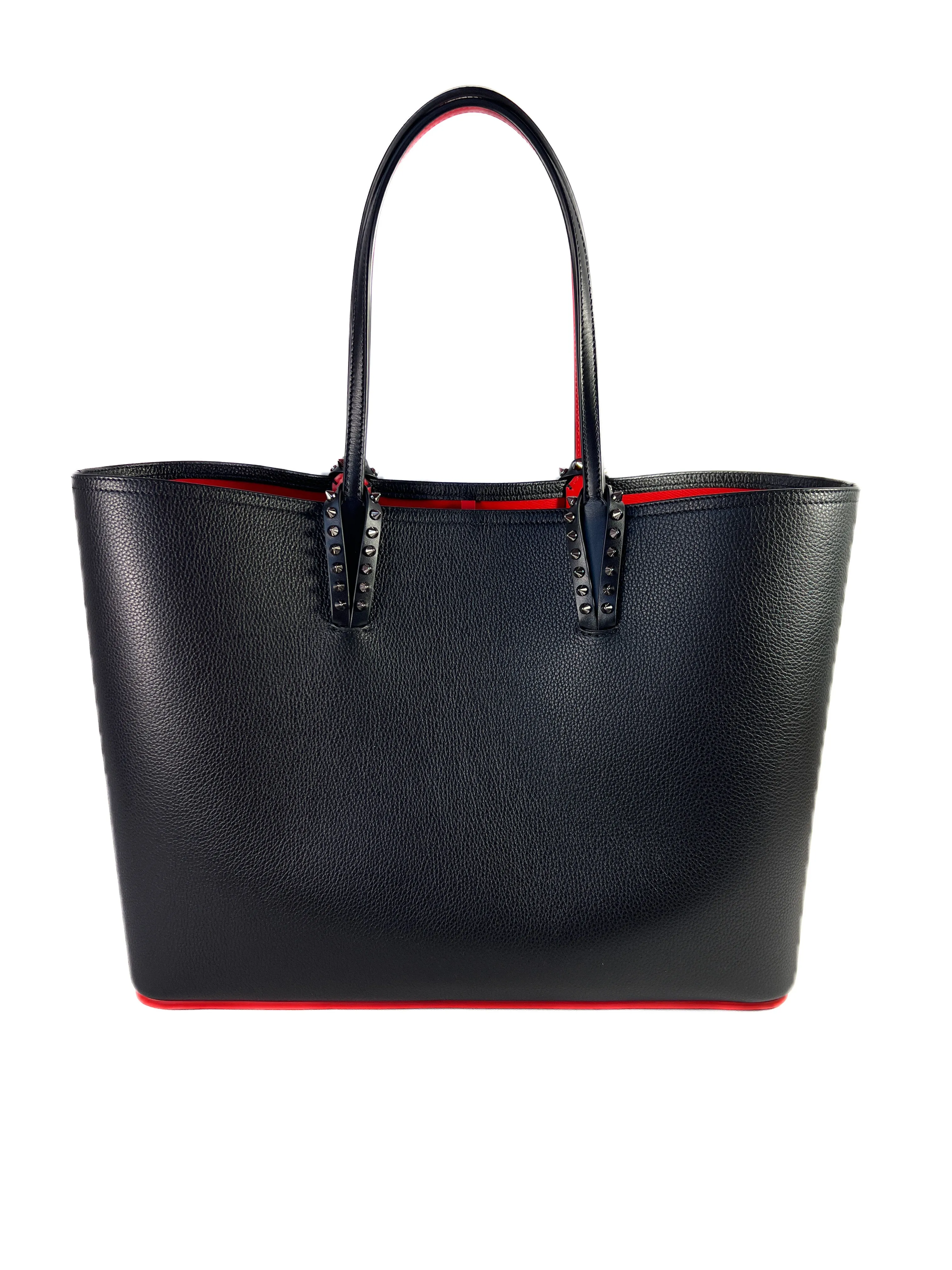 Christian Louboutin black studded Cabata large tote