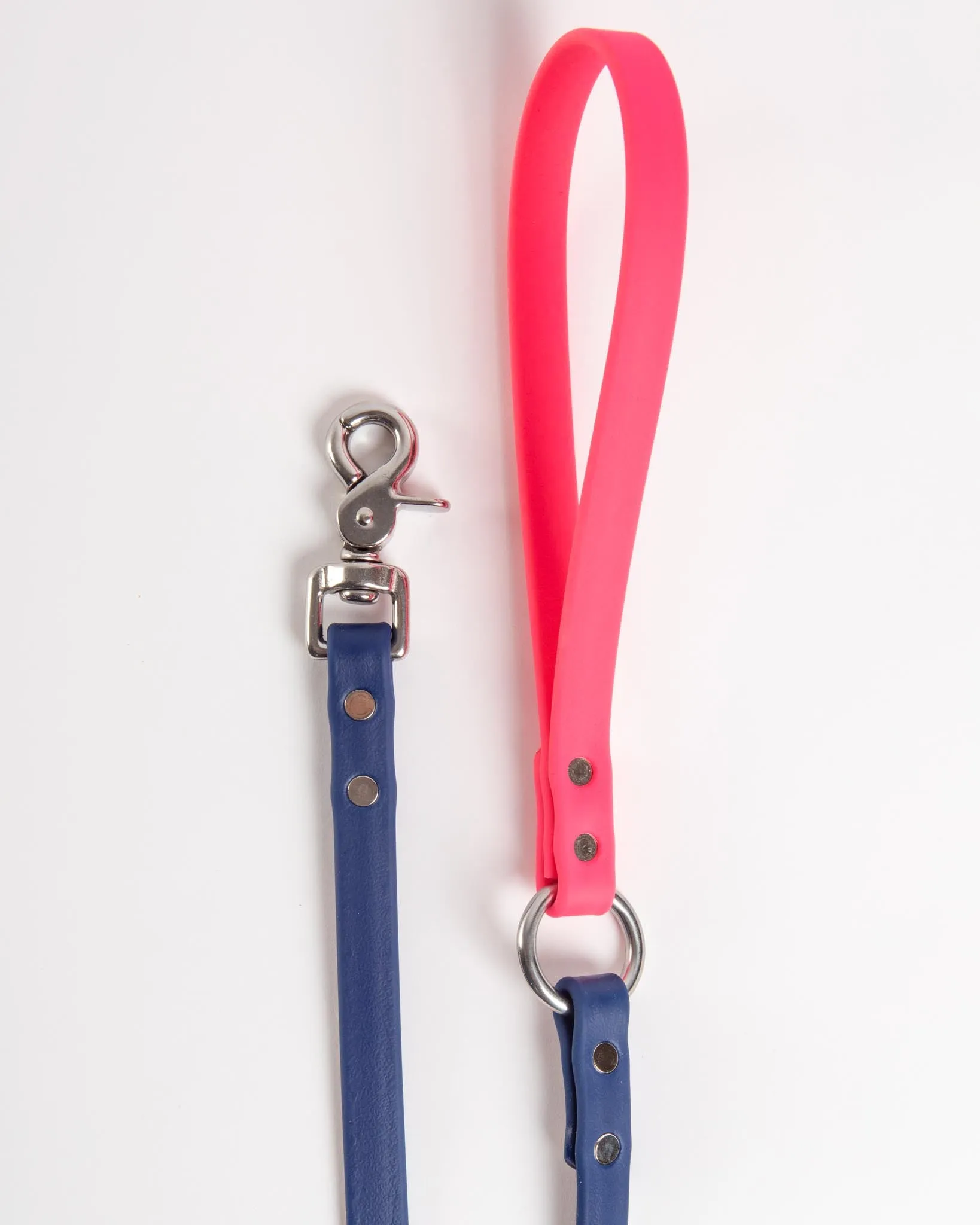 City Leash in Neon Pink & Navy (4 or 6 Foot) (Made in the USA) (FINAL SALE)