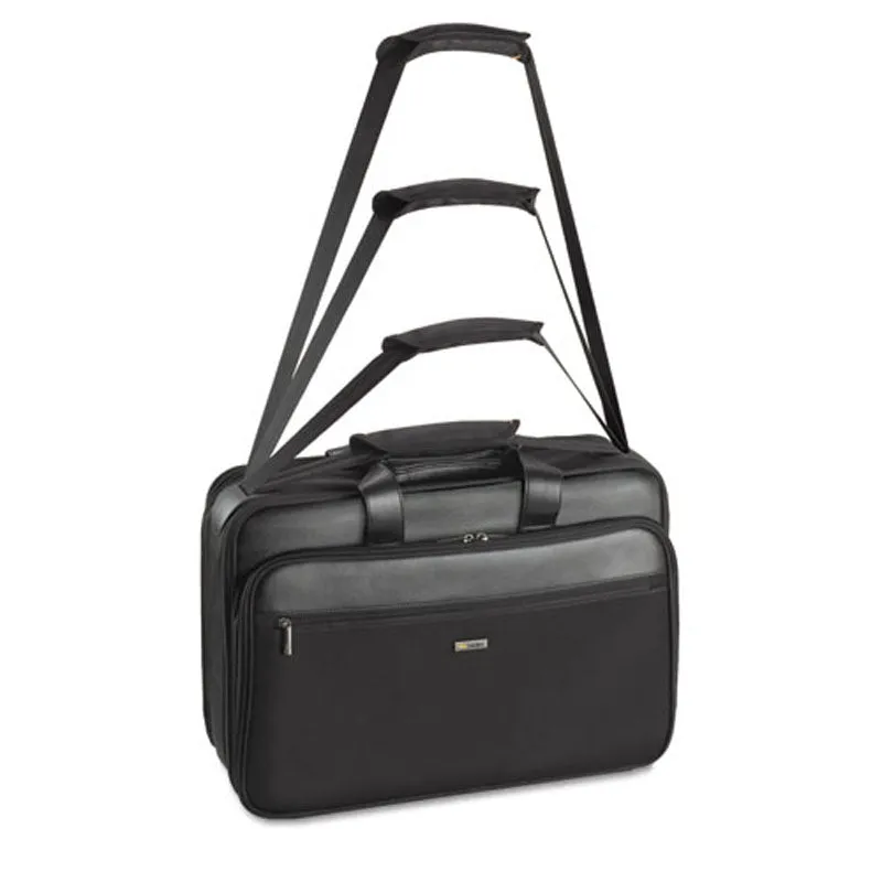 Classic Smart Strap Briefcase (Fits laptops up to 16"), Black Ballistic Poly