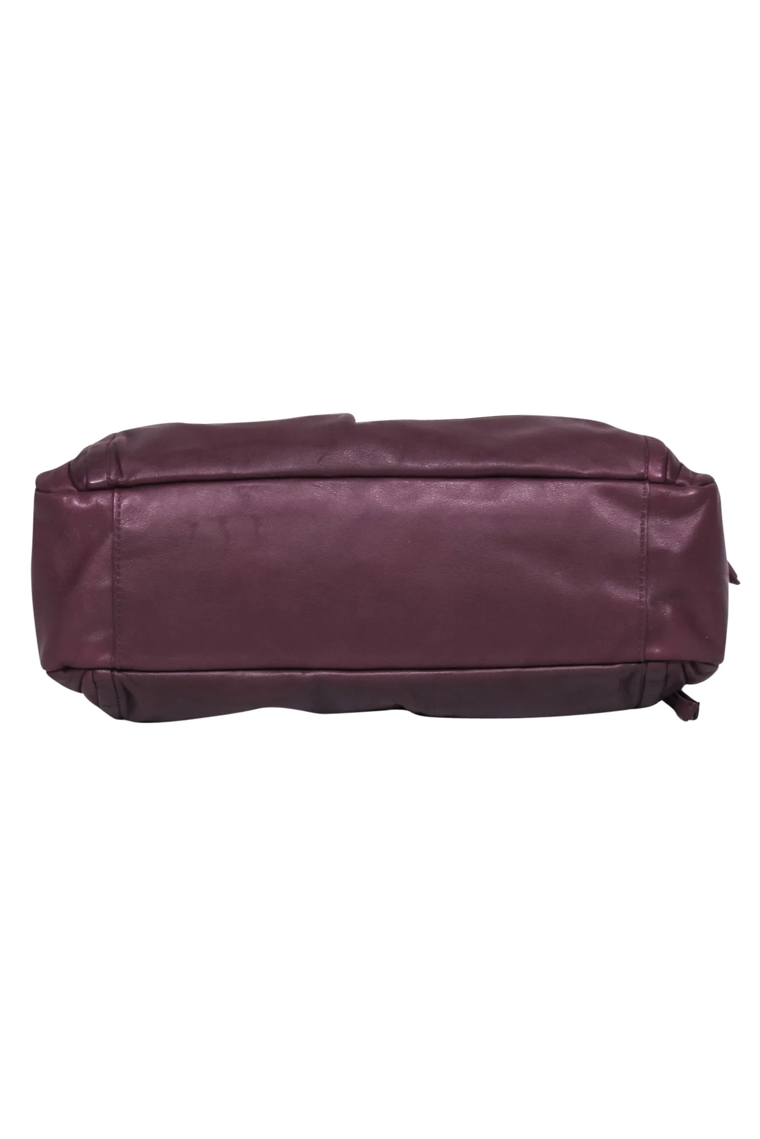 Coach - Wine Red Smooth Leather Convertible Carryall