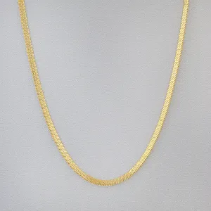 Cobblestone  ROSALIND HERRINGBONE CHAIN NECKLACE