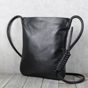 Cool Womens Black Leather Crossbody Tote Bags Purse With Zipper Cross Shoulder Bags for Work