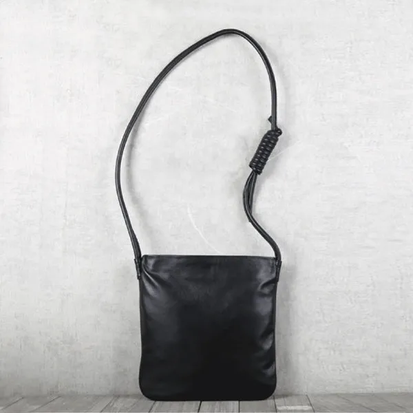 Cool Womens Black Leather Crossbody Tote Bags Purse With Zipper Cross Shoulder Bags for Work