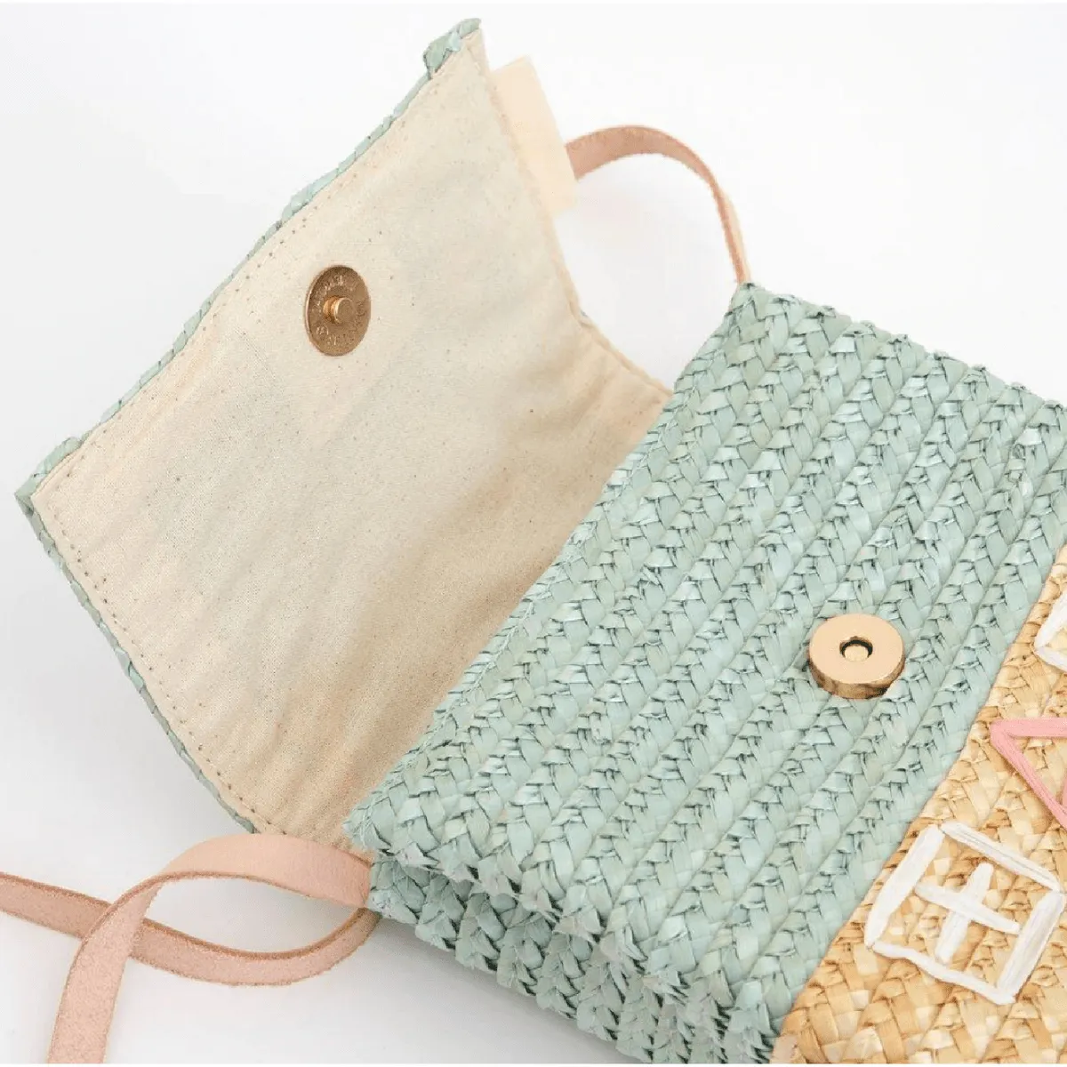 Cottage House Straw Bag