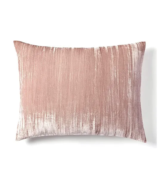 Crinkle Velvet Duvet Cover & Shams Dusty Blush