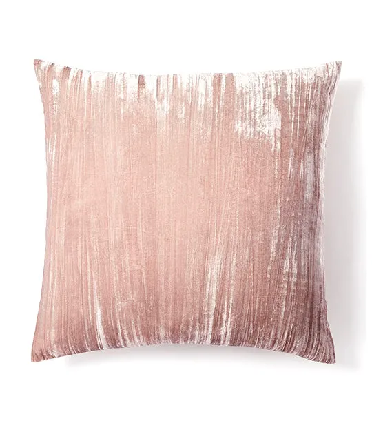 Crinkle Velvet Duvet Cover & Shams Dusty Blush