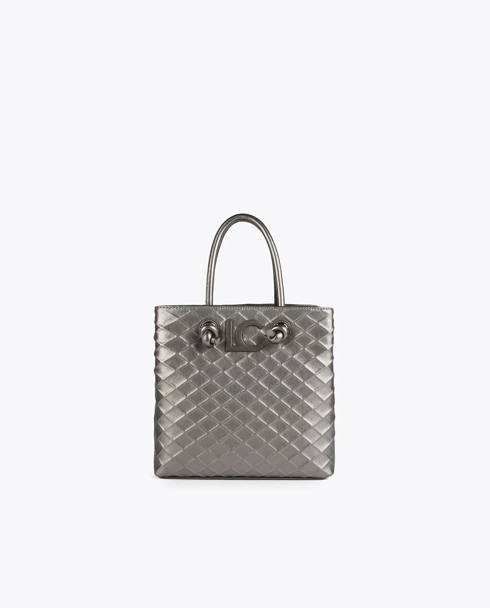 Crossbody bag with raised diamonds