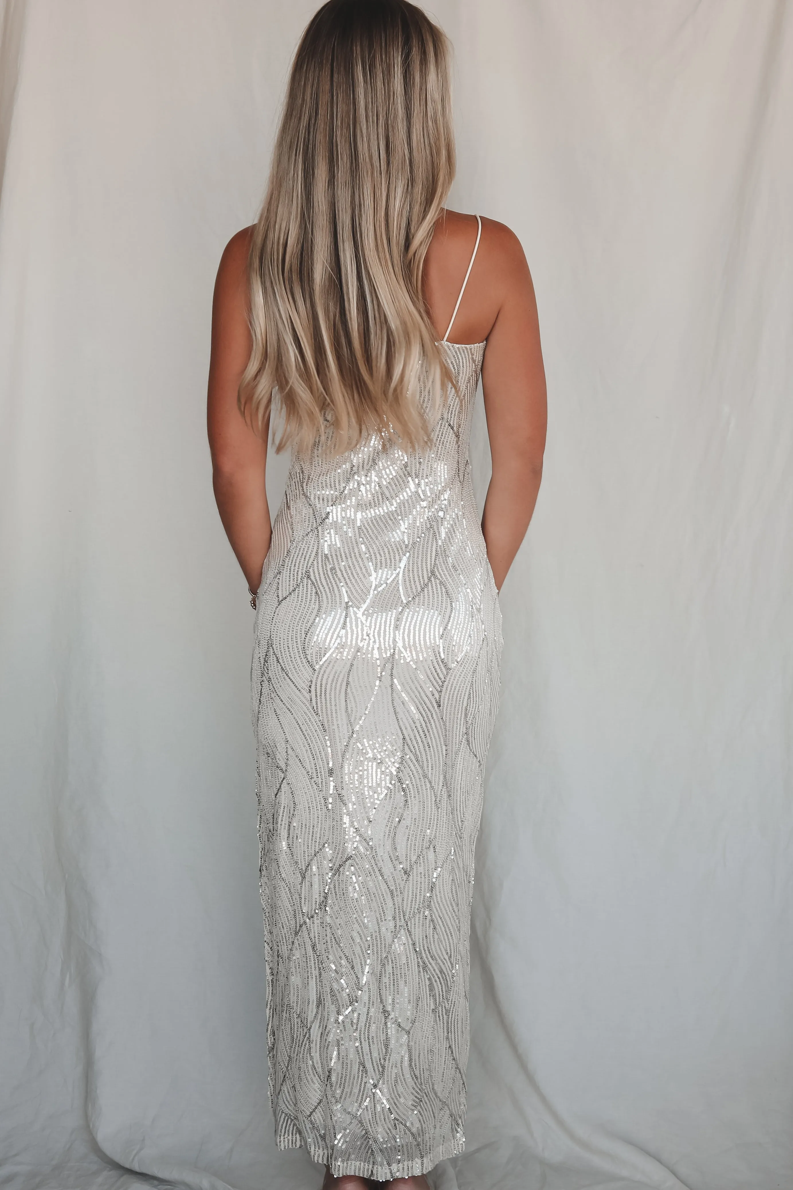 DEAL She Is Stunning Sequin Maxi Dress