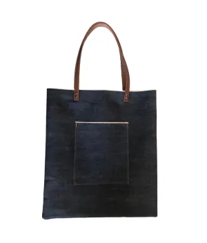 DENIM SHOPPING TOTE