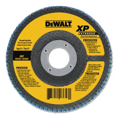 DeWalt® High Perf T29 Flap Disc, 4-1/2 in, 60 Grit, 5/8 in-11 Arbor, 13,300 RPM, DW8312