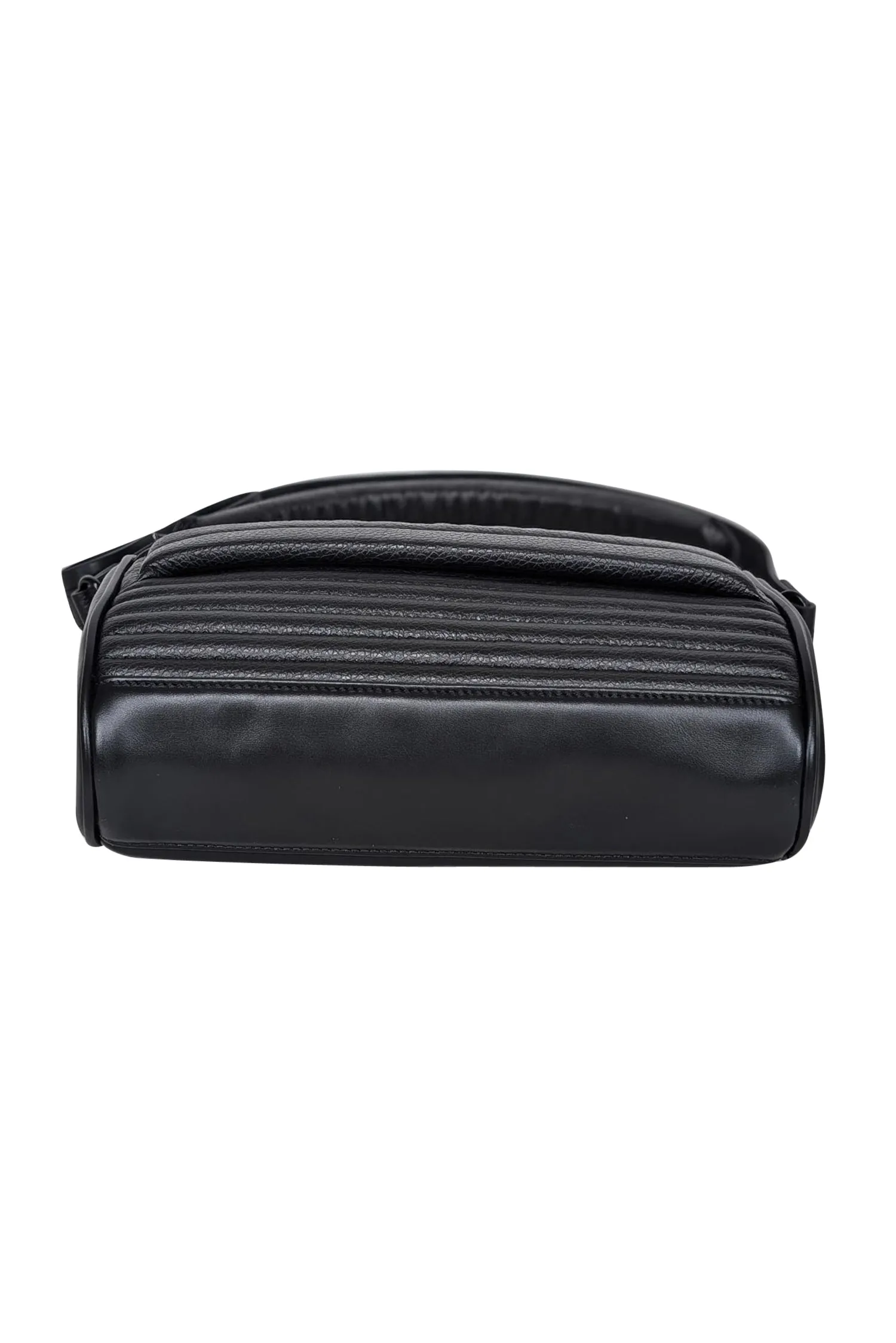 Diesel - Black Leather Puff Shoulder Bag