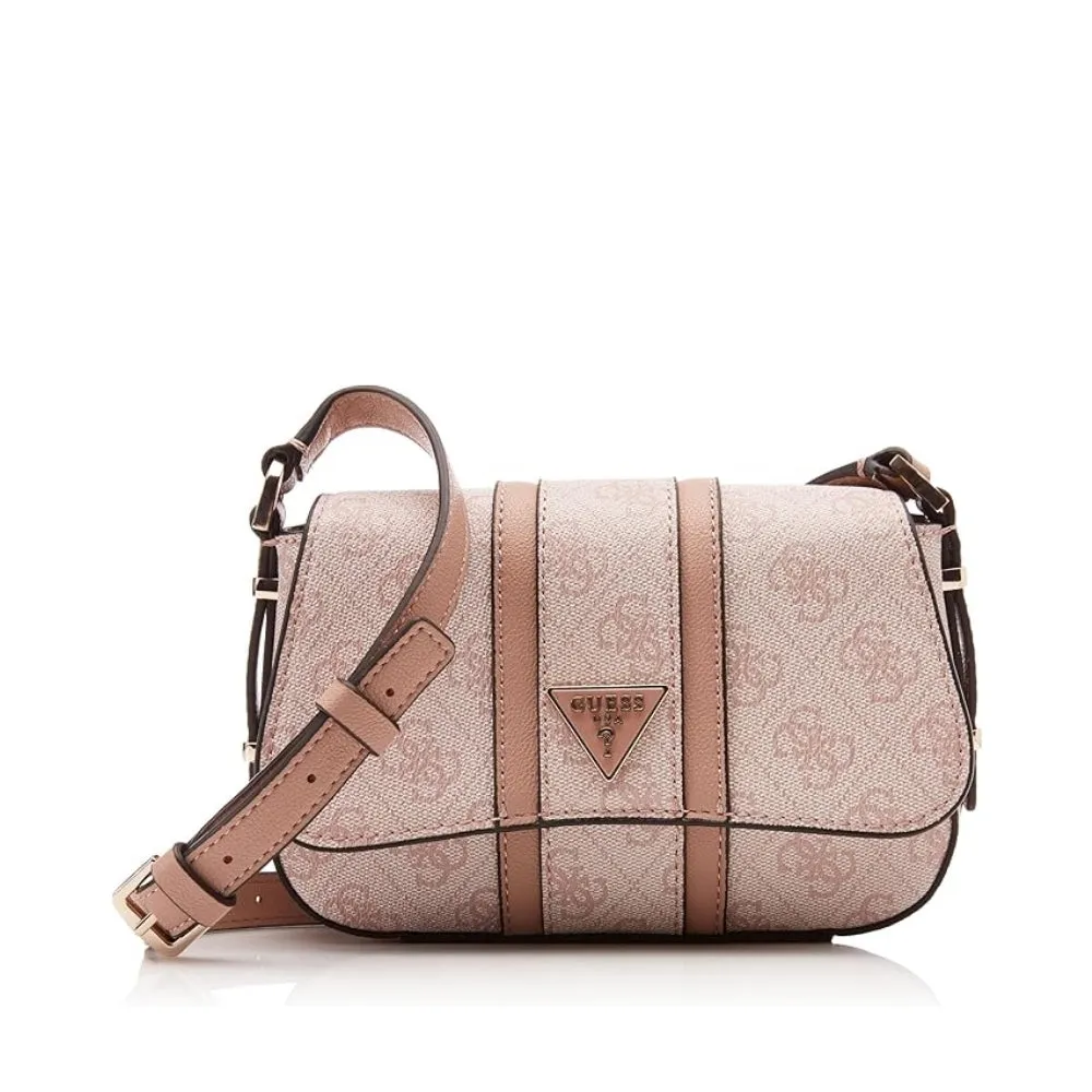 Dusty Rose Logo Noreen Mini Crossbody Flap Bag