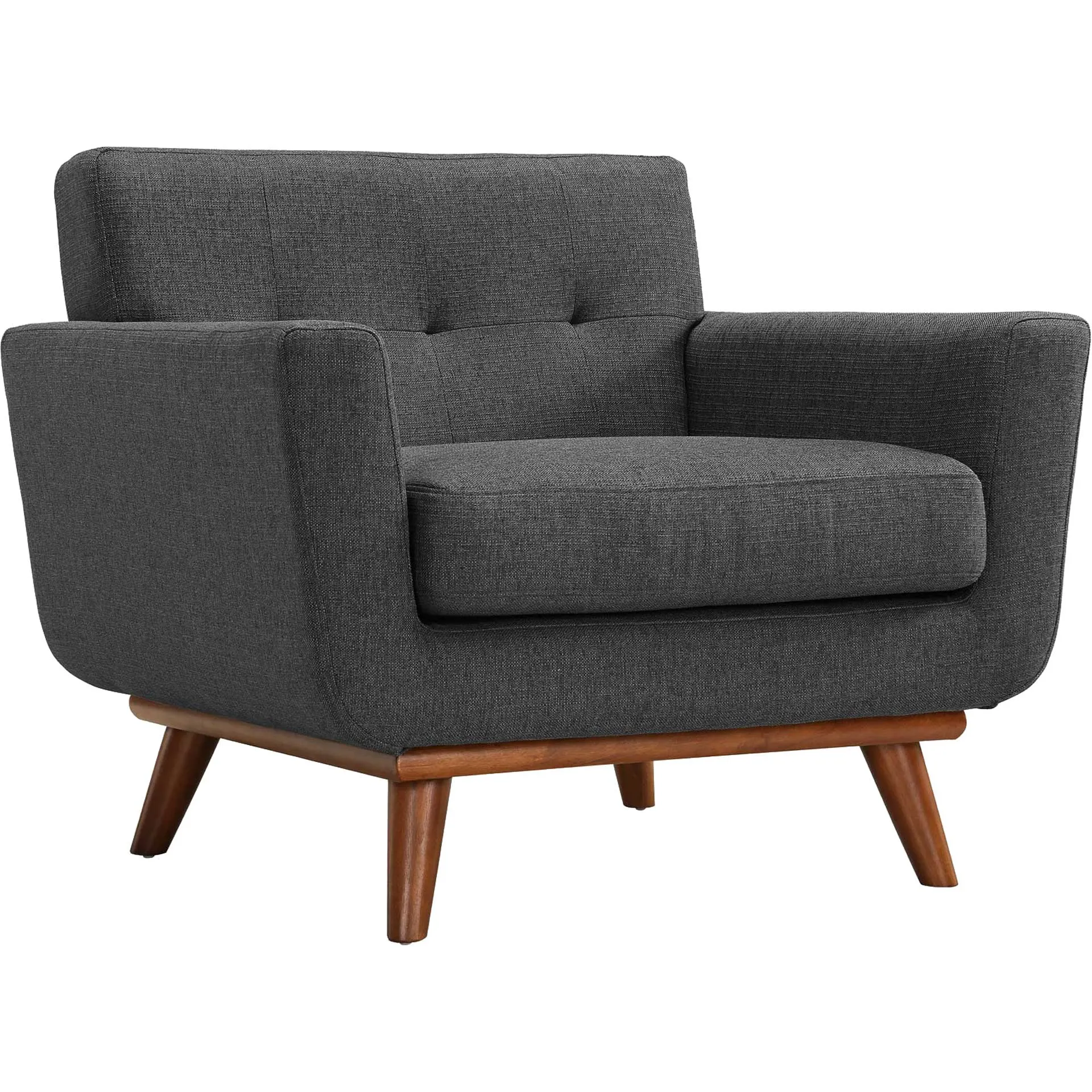 Emory Upholstered Armchair Gray