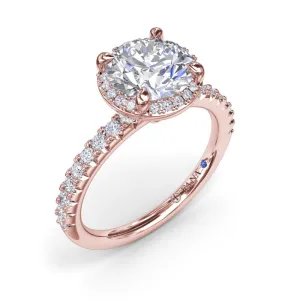 Fana Simply Stunning Diamond Halo Engagement Ring