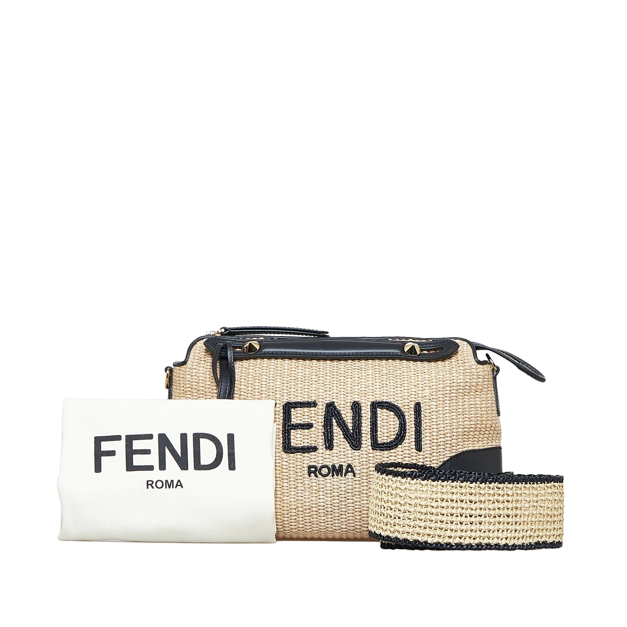 Fendi By The Way Beige Straw