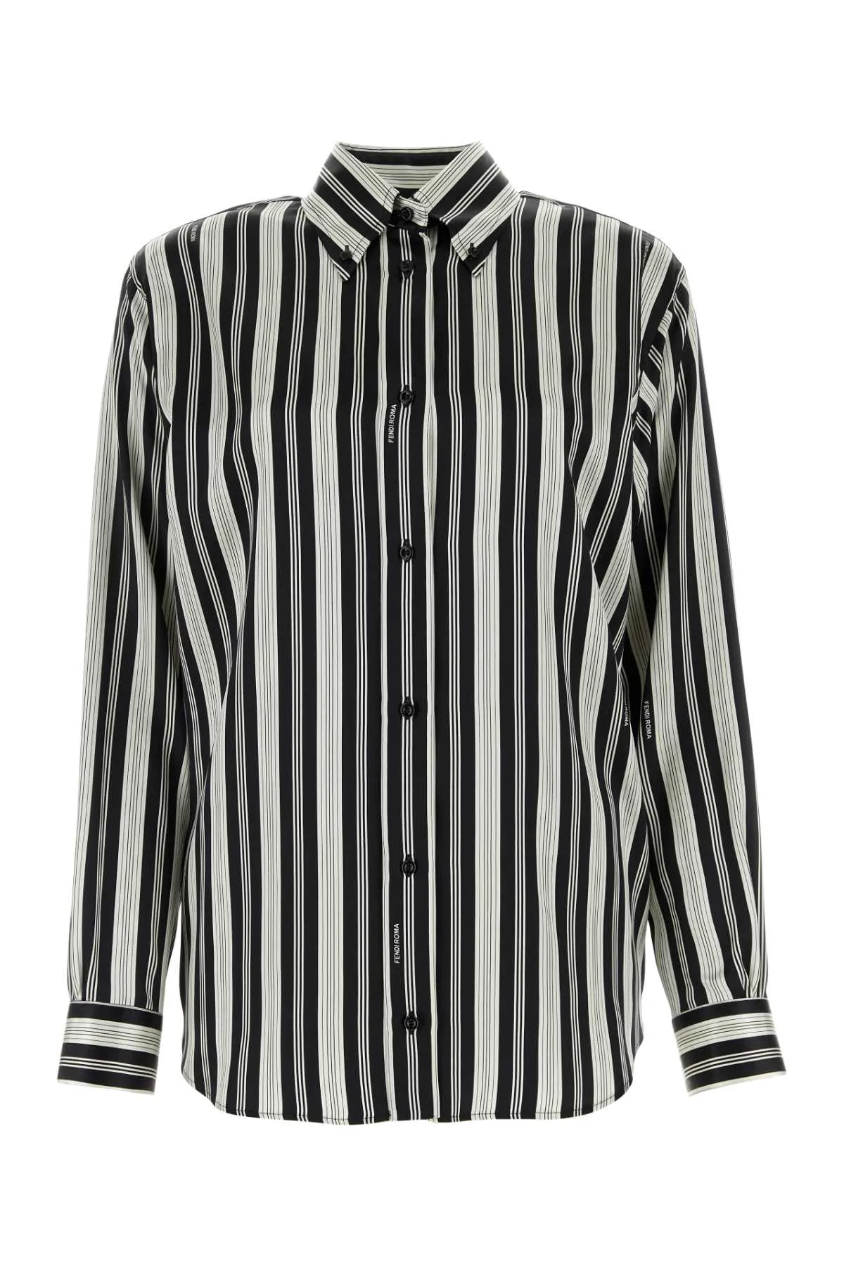 FENDI Printed Satin Mini Shirt by Stefano Pilati