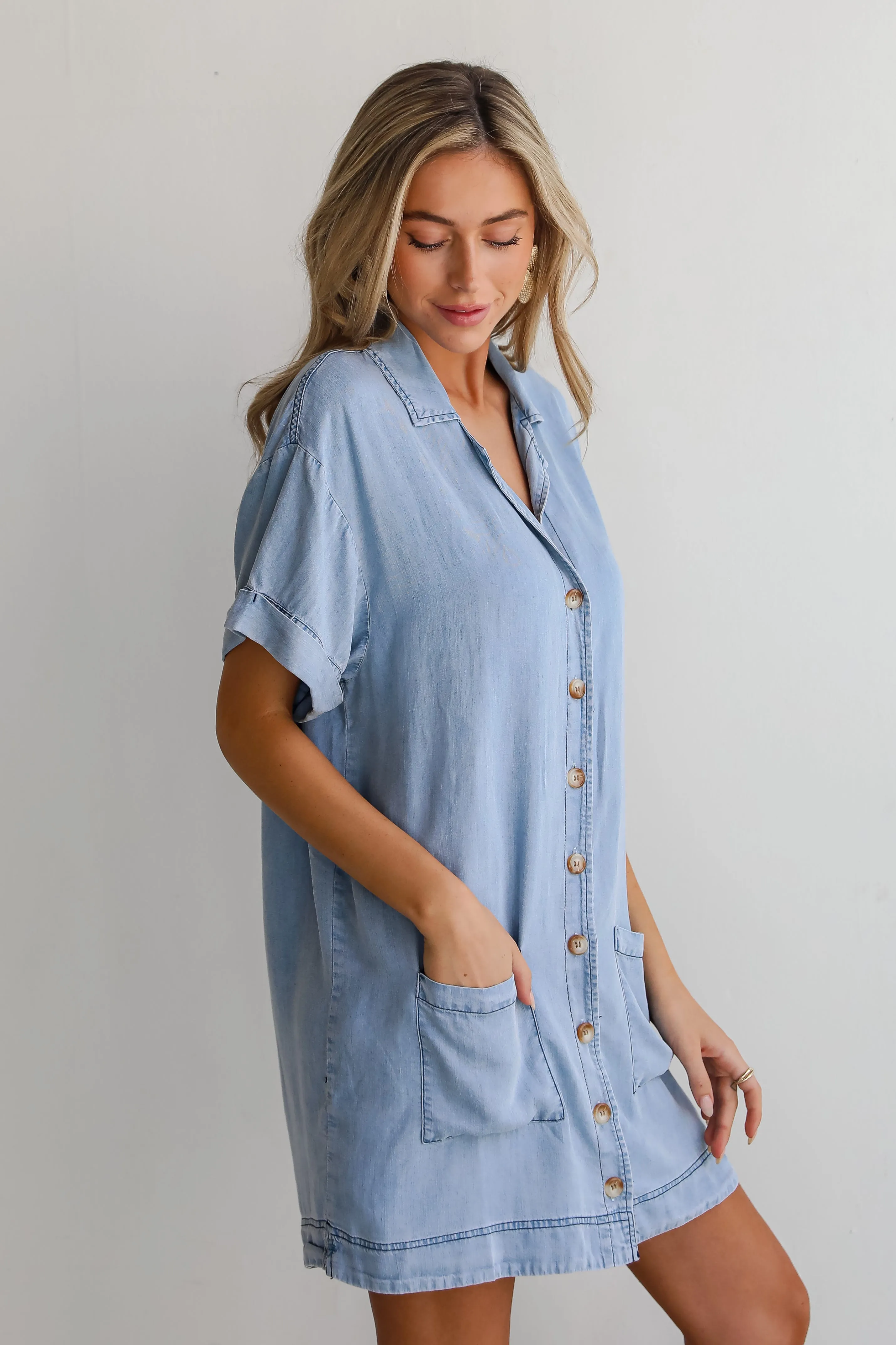 FINAL SALE - Stunning Reputation Denim Mini Dress