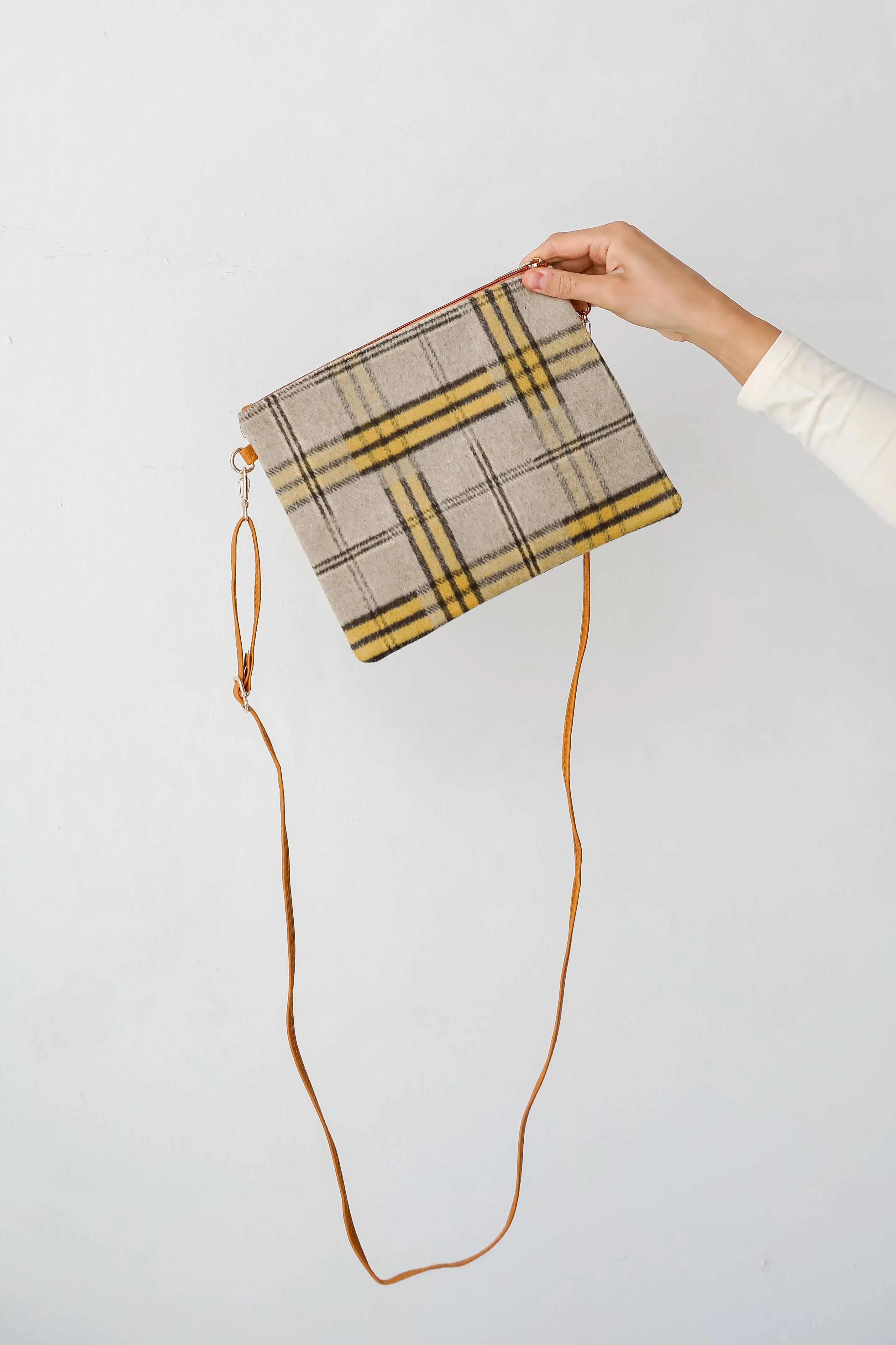 FINAL SALE - Tasteful Aesthetic Plaid Crossbody Bag