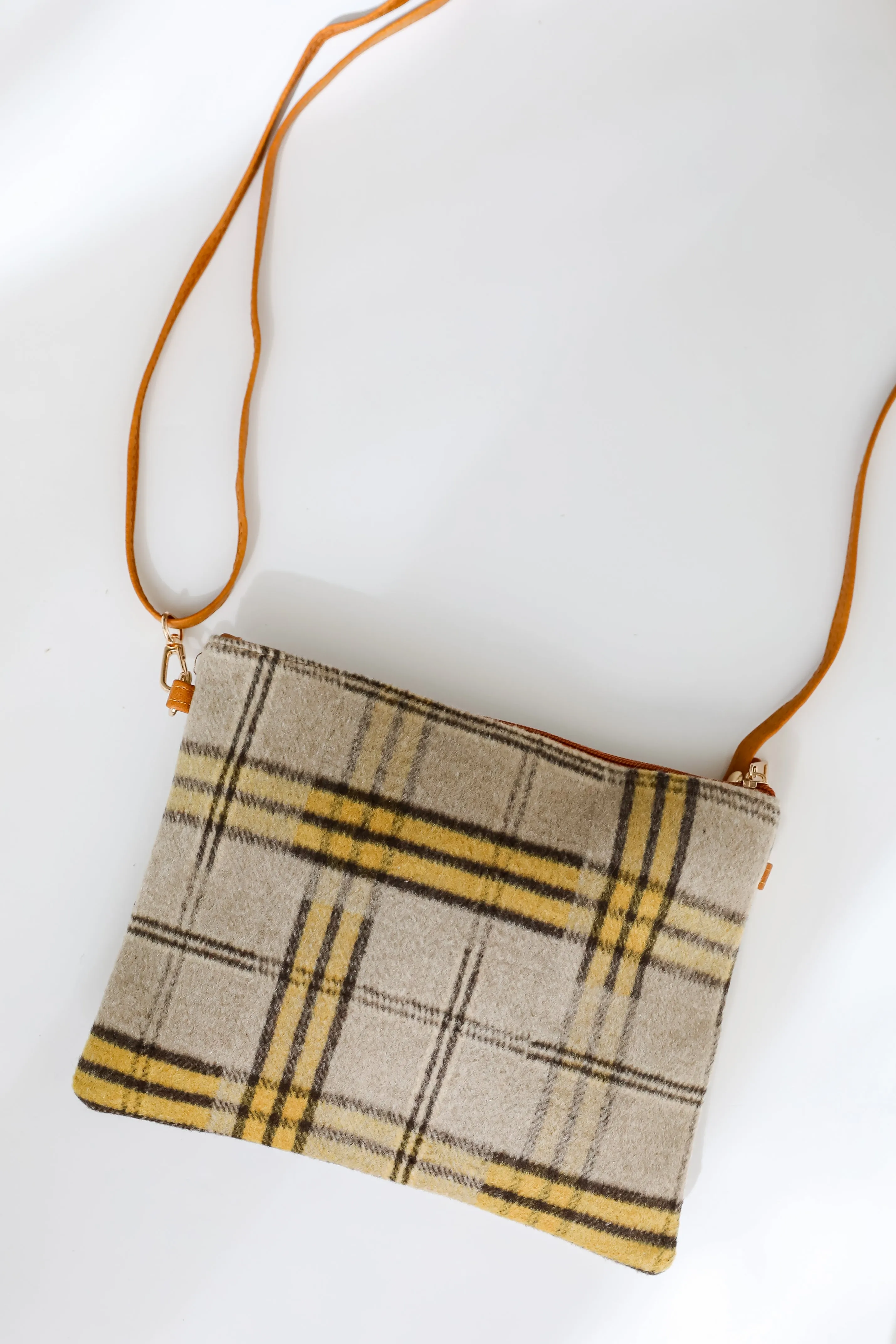 FINAL SALE - Tasteful Aesthetic Plaid Crossbody Bag