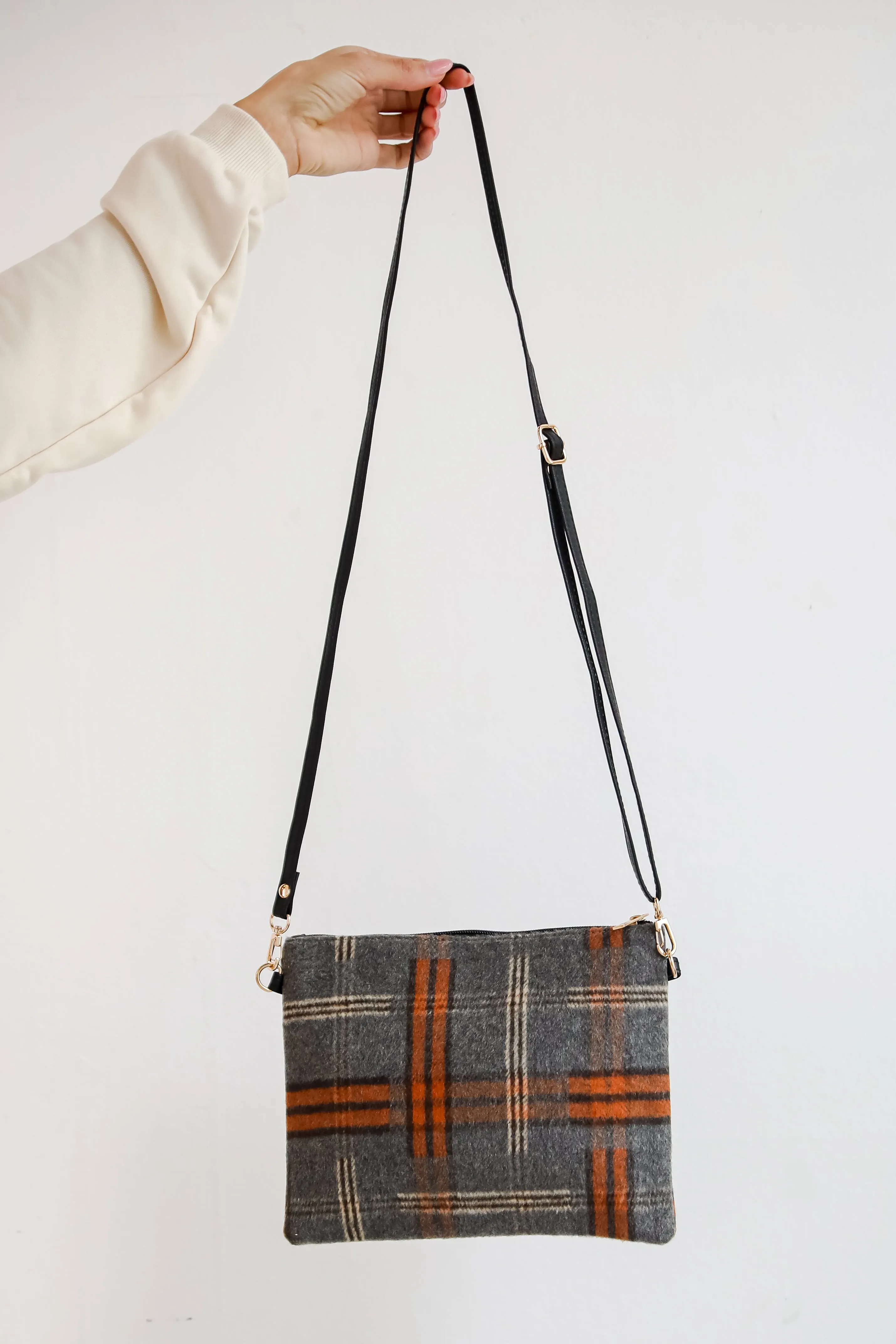 FINAL SALE - Tasteful Aesthetic Plaid Crossbody Bag