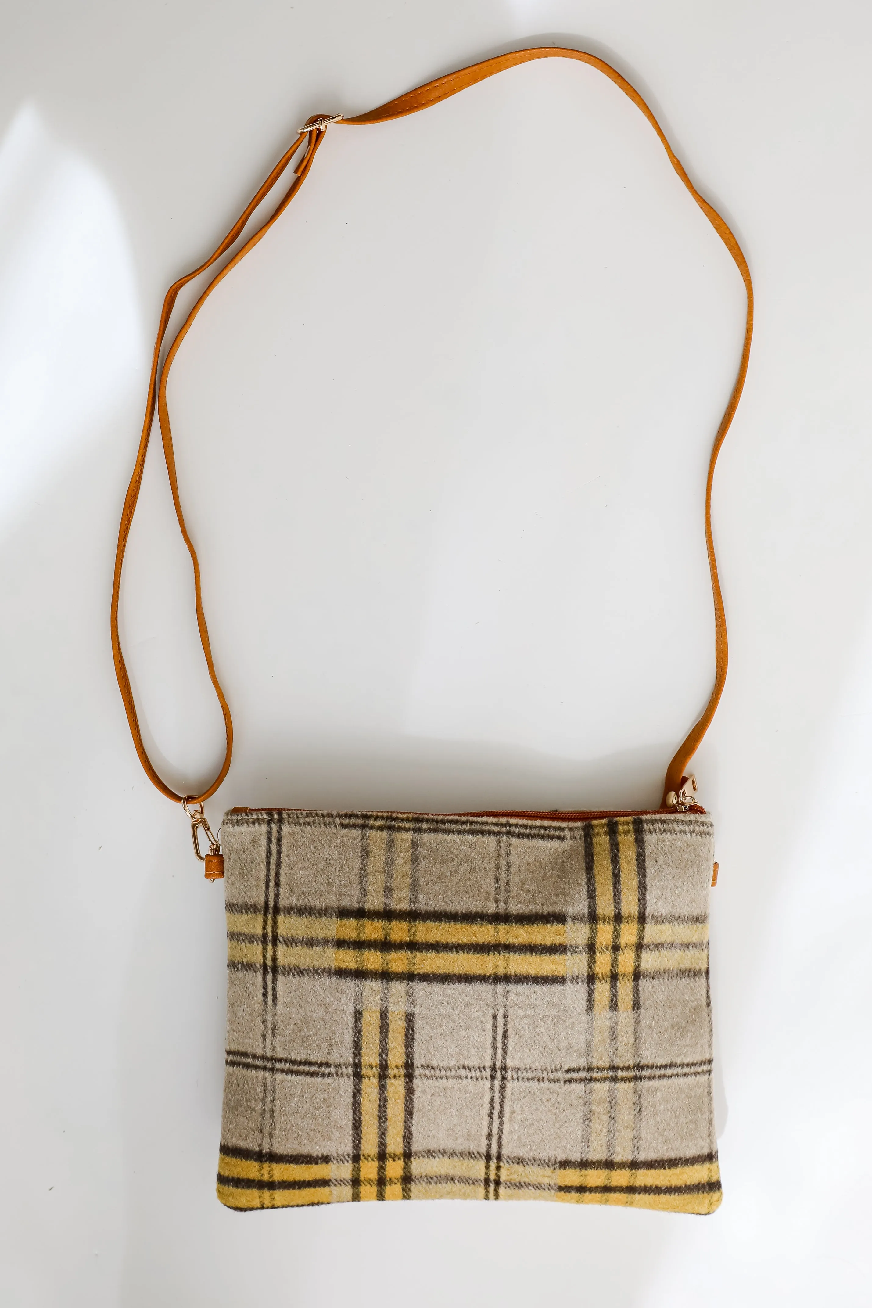 FINAL SALE - Tasteful Aesthetic Plaid Crossbody Bag