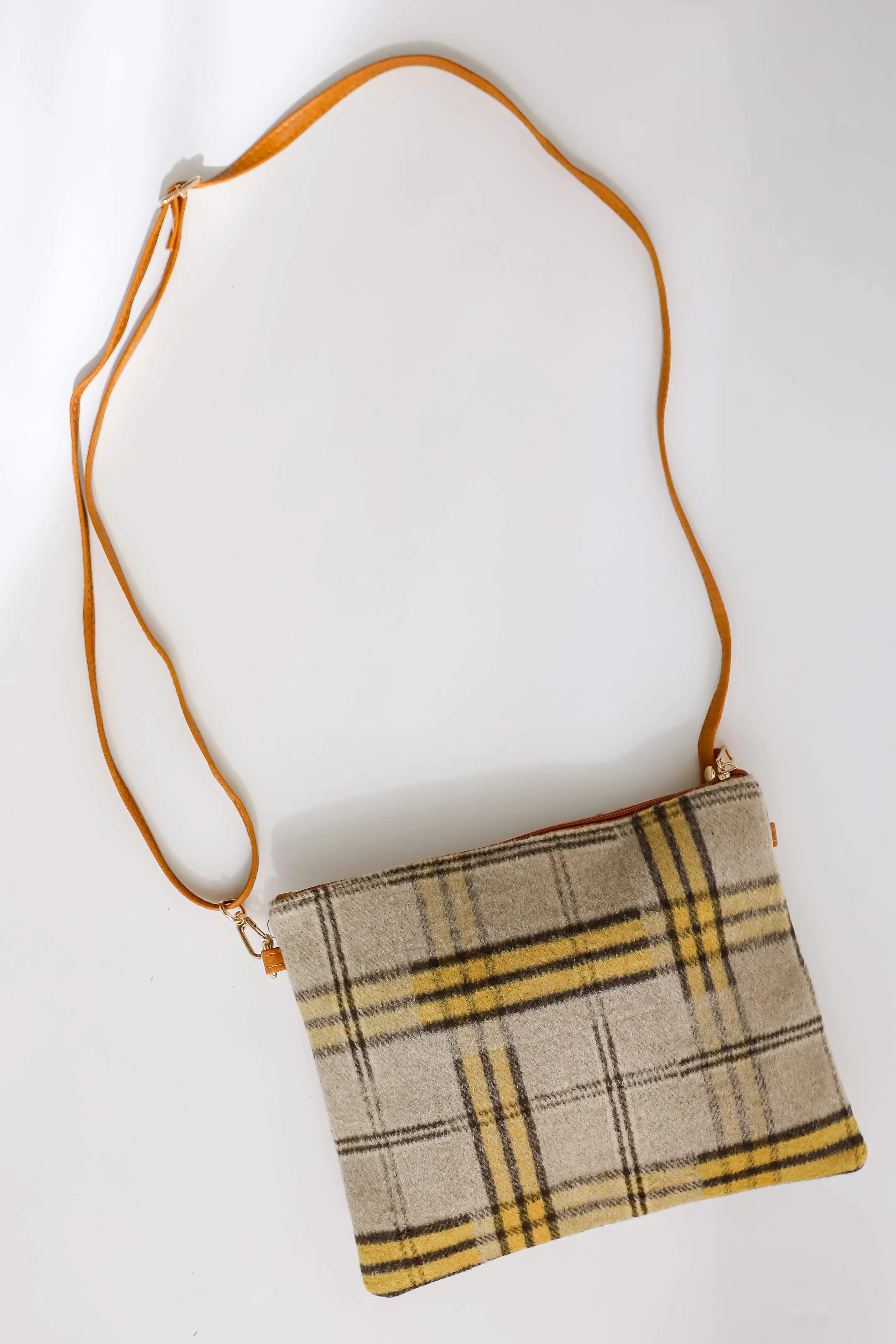 FINAL SALE - Tasteful Aesthetic Plaid Crossbody Bag