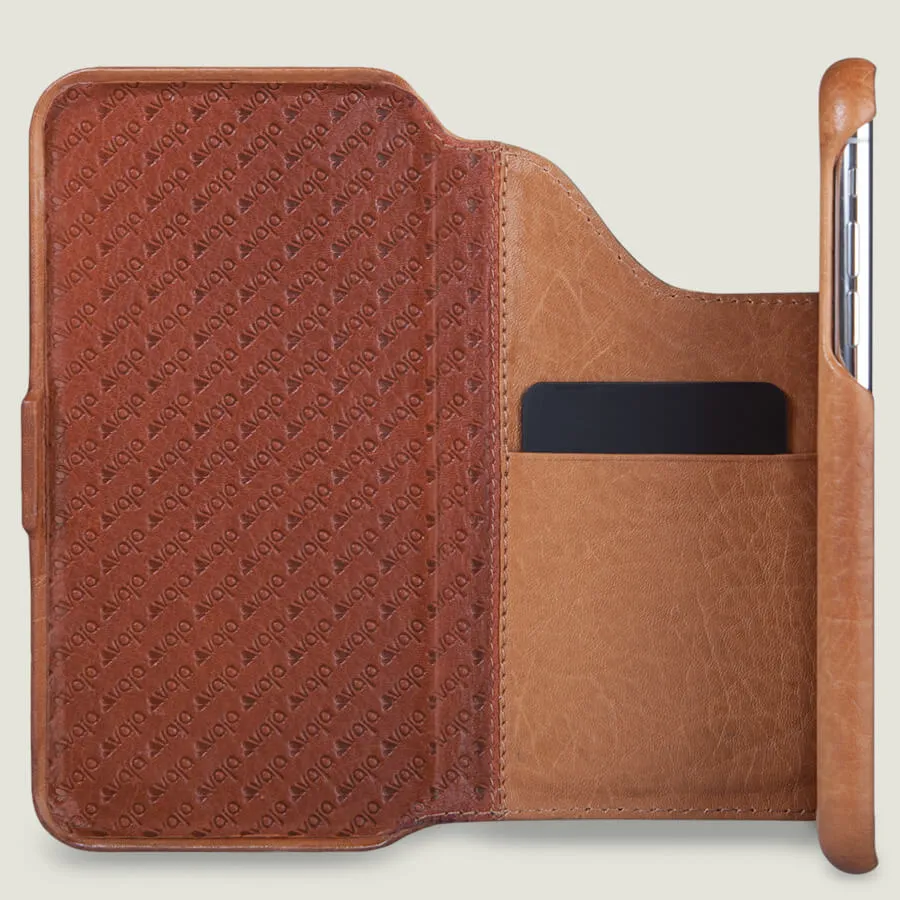 Folio Wallet Stand iPhone Xs Max Leather Case