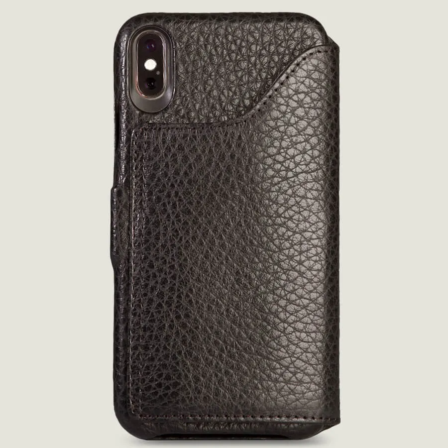 Folio Wallet Stand iPhone Xs Max Leather Case