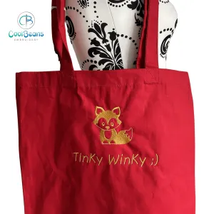 Fox B Tote / Shopper Bag - Personalised