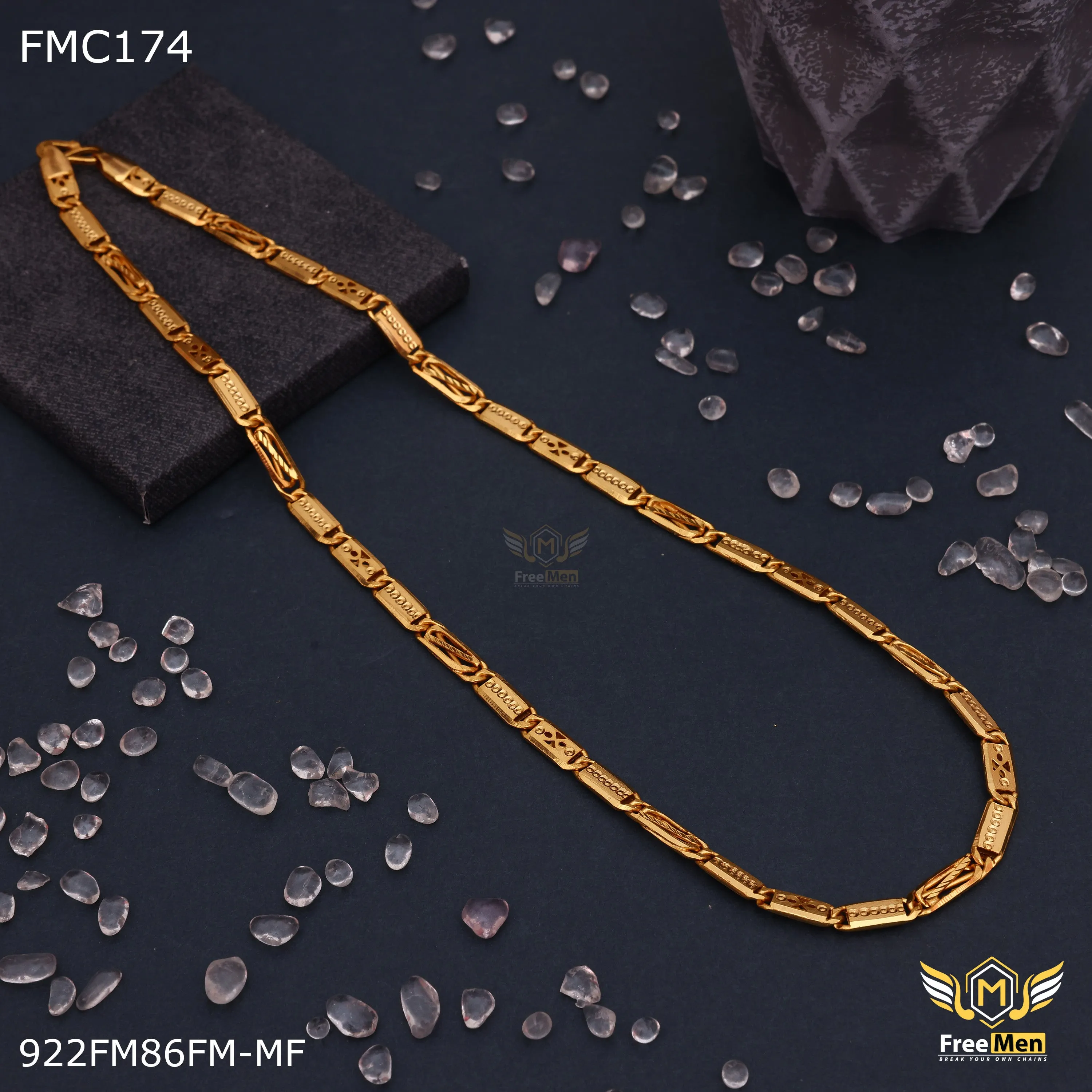 Freemen Delicate Stunning Nawabi Chain for Men - FMC174