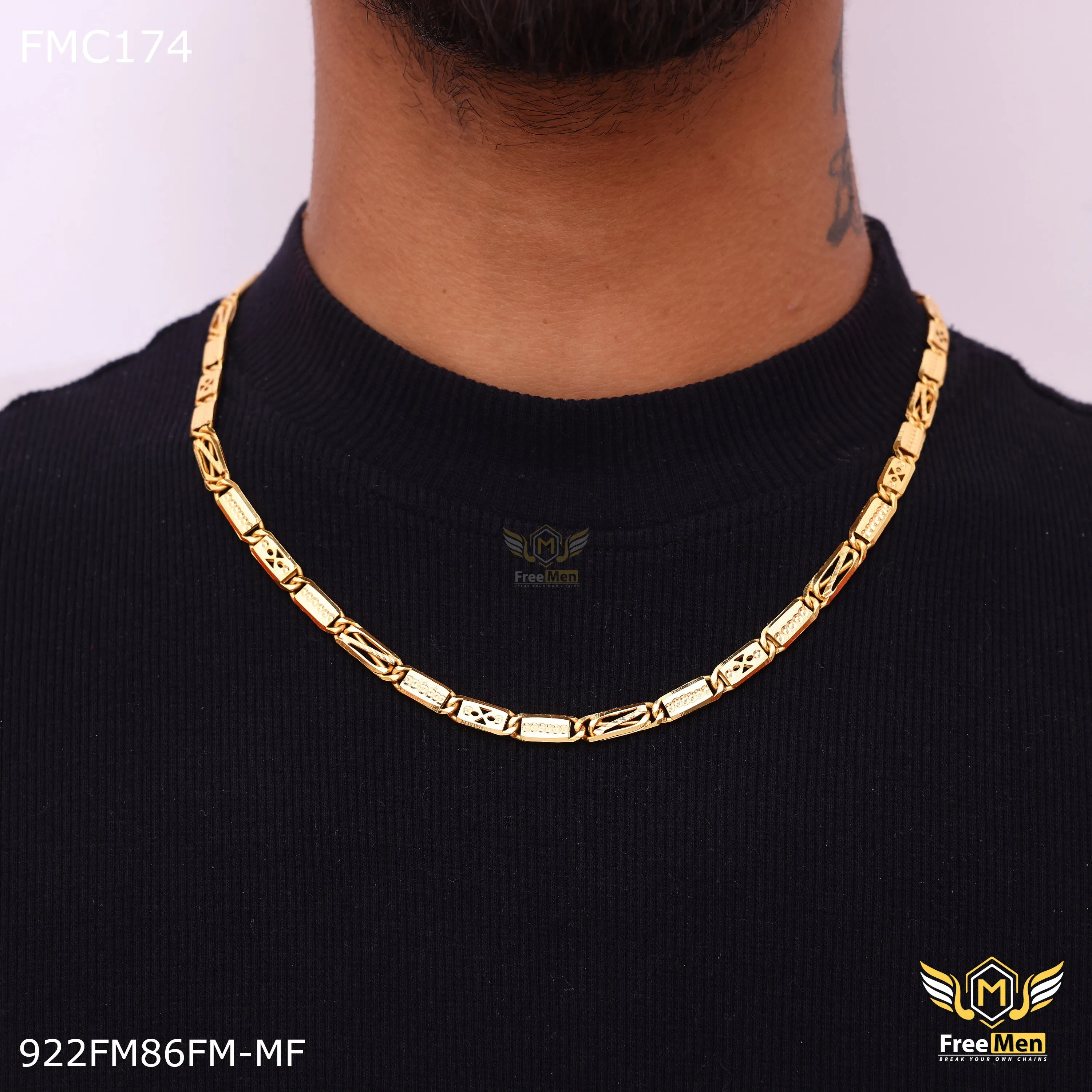 Freemen Delicate Stunning Nawabi Chain for Men - FMC174