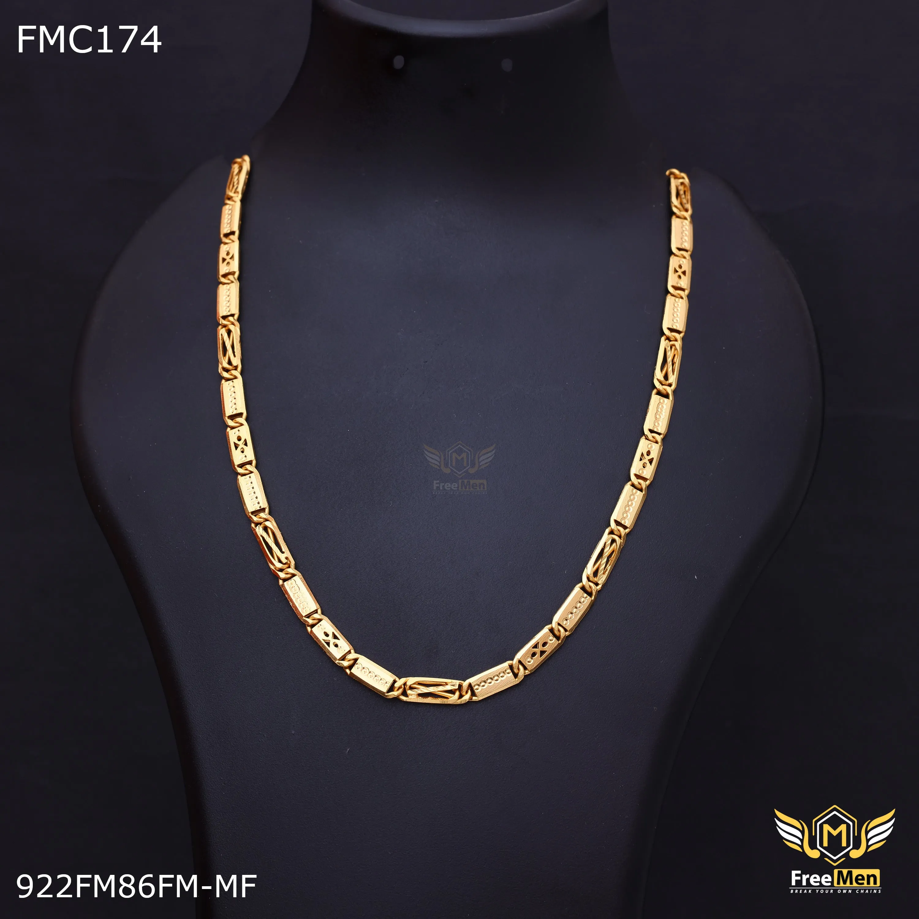 Freemen Delicate Stunning Nawabi Chain for Men - FMC174