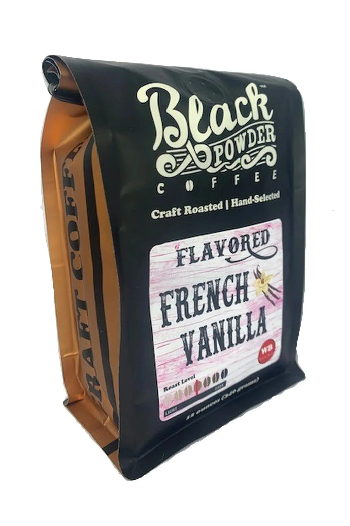 French Vanilla Black Powder Ground Coffee