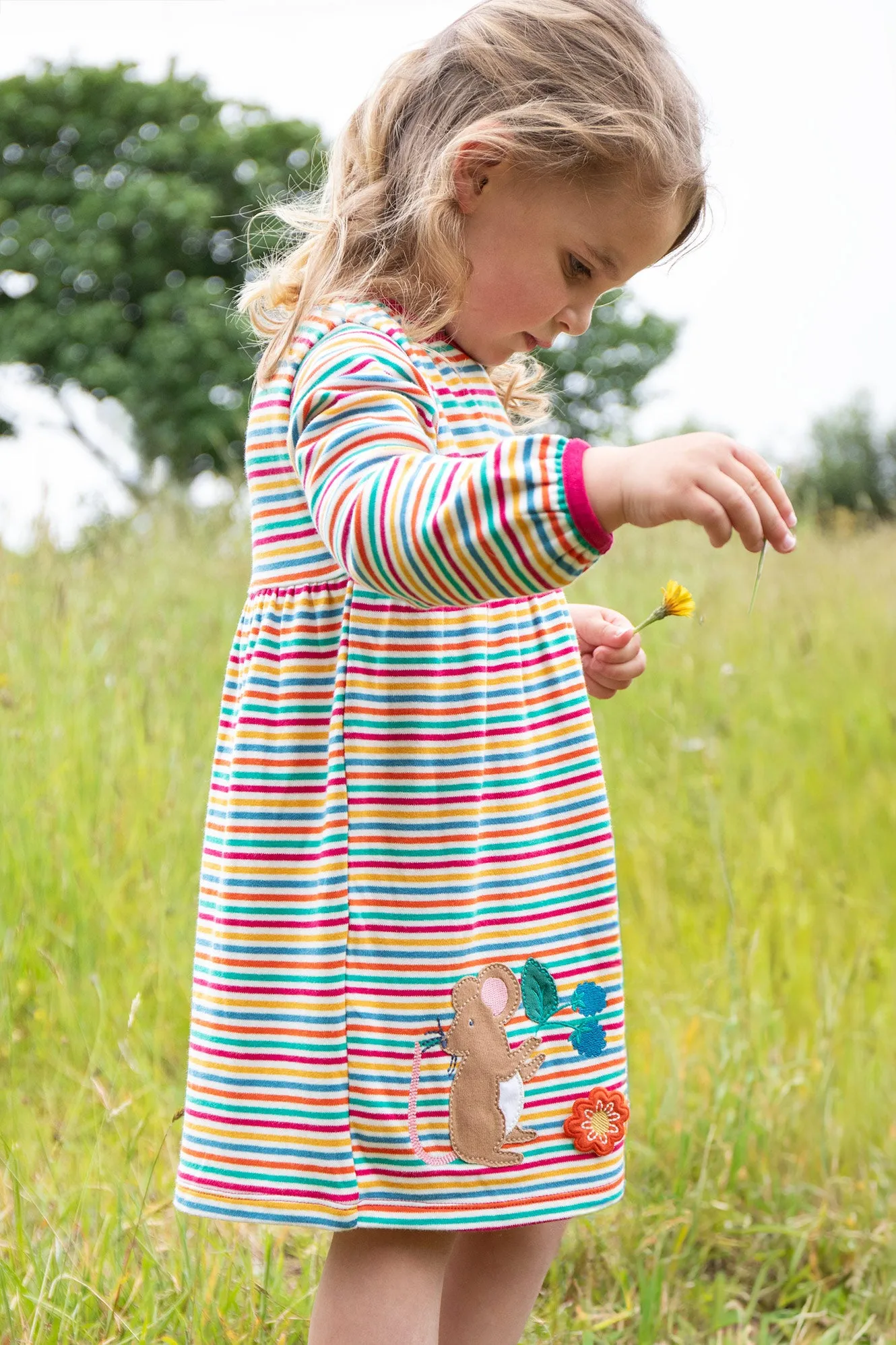 Frugi Baby Girls Multi-Colored Dolcie Dress