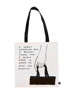 Funny Went Shopping Tote Bag