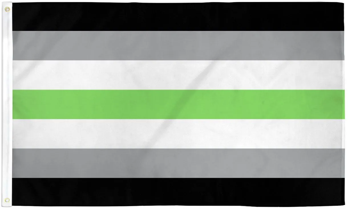 Genderfree Gender-Neutral Stunning Agender Pride Flag