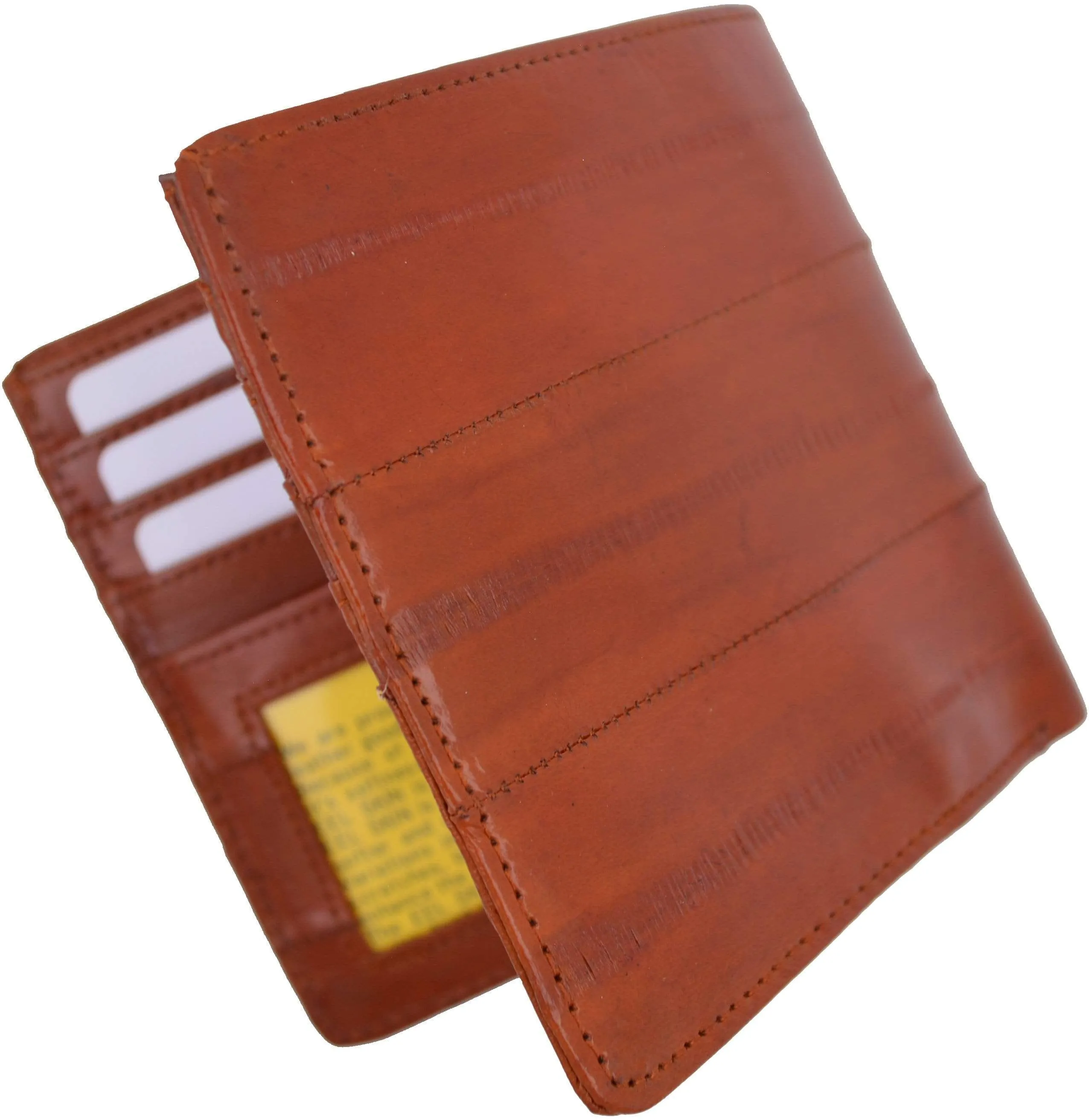 Genuine Eel Skin Bi-fold Mens Hipster Wallet E 711