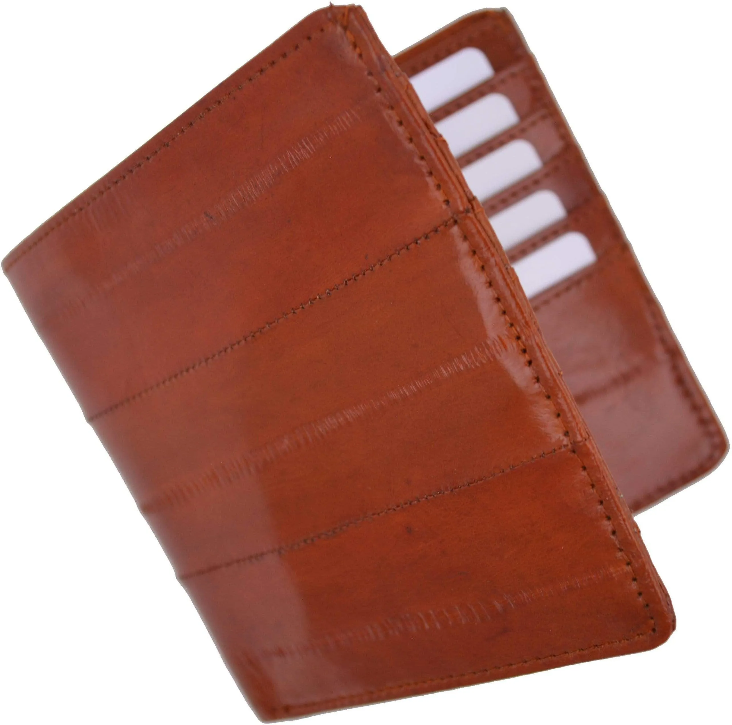 Genuine Eel Skin Bi-fold Mens Hipster Wallet E 711