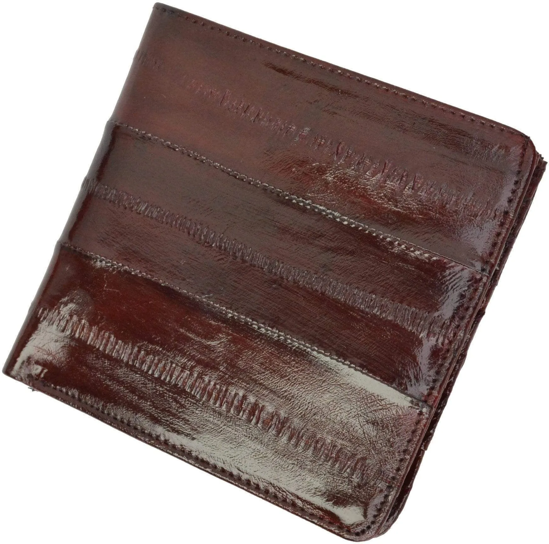 Genuine Eel Skin Bi-fold Mens Hipster Wallet E 711